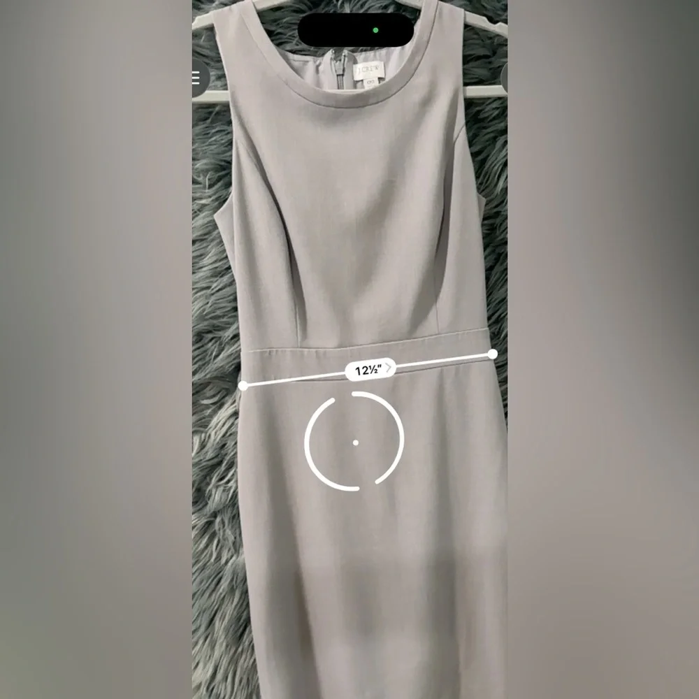 J. Crew Sleeveless Dress - Size 00 | Color: Grey